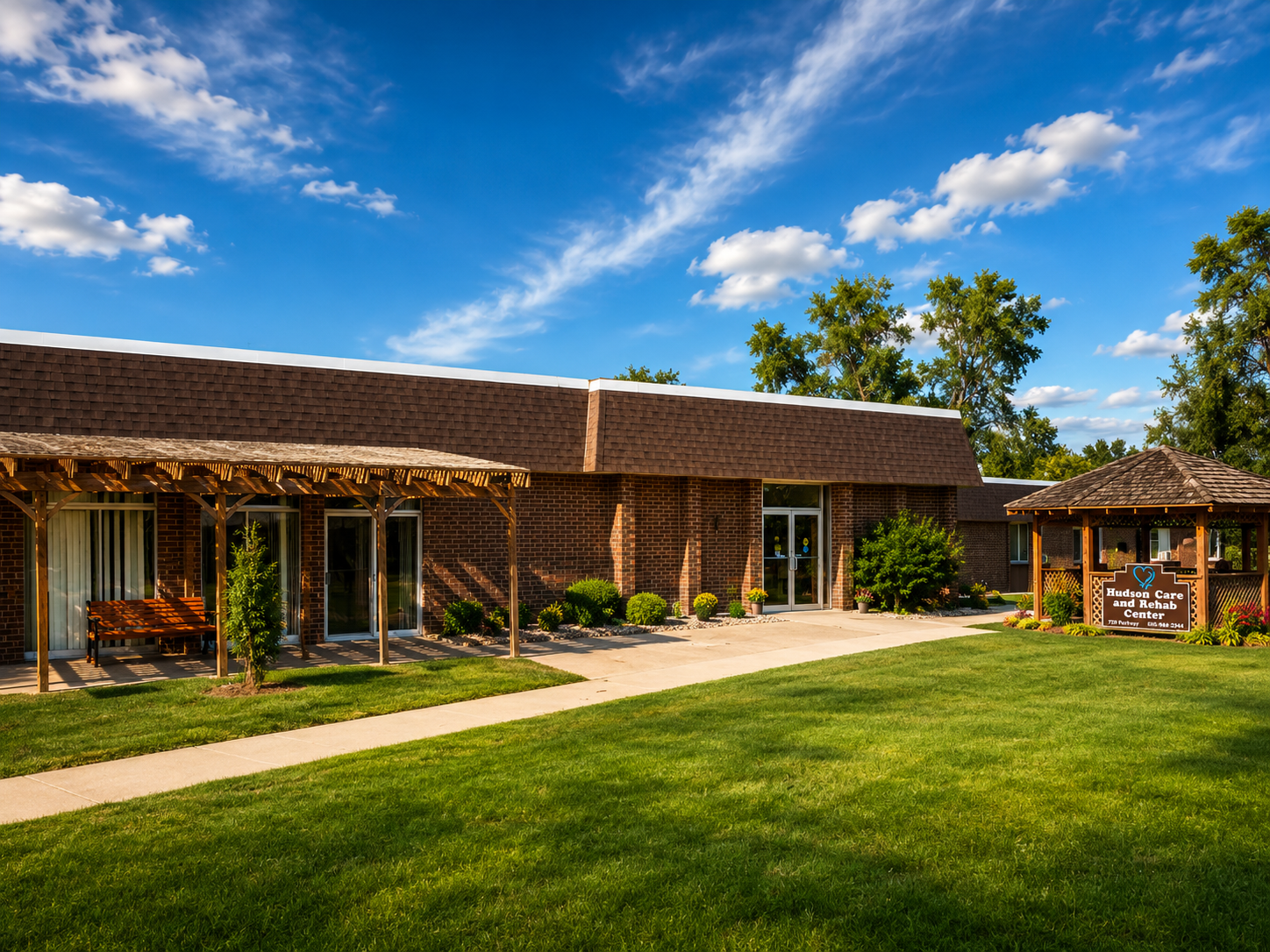 Hudson Care and Rehab Center building in Hudson, South Dakota